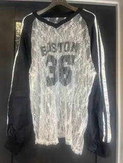 総レースナンバーラインTシャツ