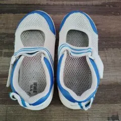 イフミー上靴 18.5cm ホワイト/ブルー