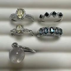 #1 真鍮製リング3点セット