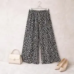 CIAOPANIC♡レディース ワイドパンツ 総柄 プリーツ Fサイズ
