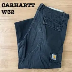 カーハートWIP カーゴパンツ 黒 W32 L34 AVIATION PAN古着