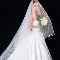 【週末限定値下げ】パイピング　ウエディングベール　3m