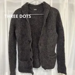 three dotsブークレ　カーディガンのサムネイル