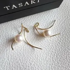 TASAKI タサキ アルルカン ピアス K18 淡水パール 美品 証明書付き 