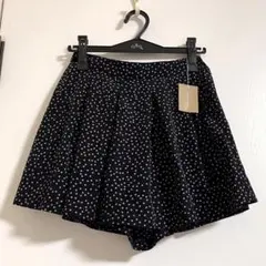 マジェスティックレゴン ドット柄 タックキュロット ネイビー 未使用タグあり♪