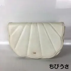 HANAE MORI ハナエモリ ショルダーバッグ ホワイト レディース