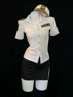 ポリス コスプレ衣装 帽子付き セットアップ