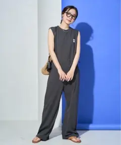 Columbia ノースリーブ オールインワン サロペット　チャコールグレイのサムネイル