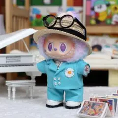 LABUBU 洋服 ラブブ 着せ替え セット デイジー ジャケット 水色 コーデ