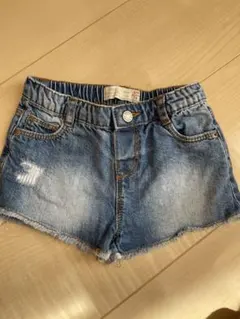 ザラ　ベビー　デニムショートパンツ