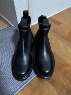 ECCO ブラック サイドゴアブーツ レザー