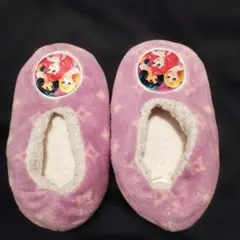 薄紫色 ディズニーキャラクター スリッパ