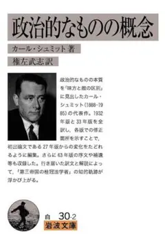 カール・シュミット　岩波文庫　政治的なものの概念