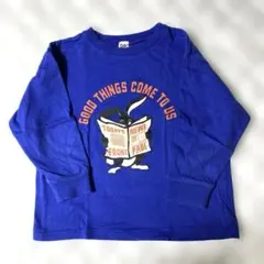 ブランシェス　長袖ロンT ブルー　ロゴ　110㌢　120㌢