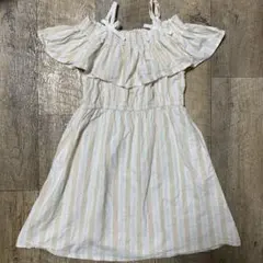 女の子　夏用オフショルダーワンピース　150㎝ 半袖　夏服
