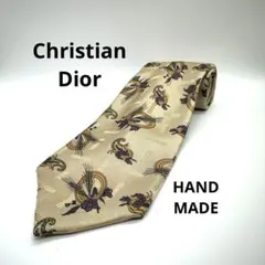 花柄 ハンドメイド クリスチャンディオール ネクタイ シルク 581417