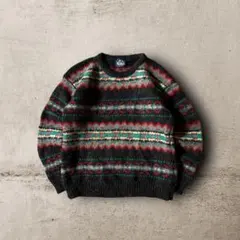 ちゃまり様☆80sウールリッチvintageフェアアイル柄ニットセーターノルディ
