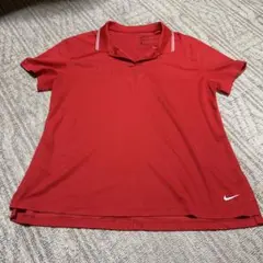 Nike DRI-FIT レッド ポロシャツ XL
