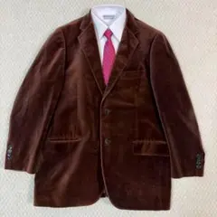 オールドユニクロ ベロア スエード テーラードジャケット XL ブラウン