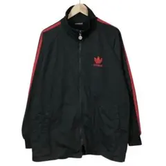 90s アディダス　ヴィンテージトラックジャケット　トレフォイルロゴ　刺繍ロゴ