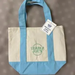 TRADER JOE'S ミニトートバッグ 水色