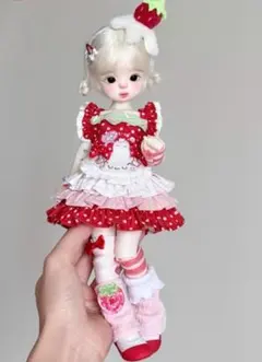 ★SEN★AF11380【afly】1/6洋服7点セット（赤/幼SD）