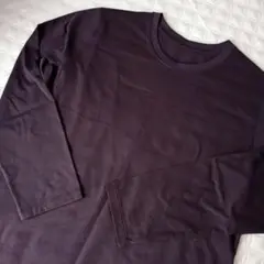 andar♡AiryFit ピーチ裏起毛 オーバーフィットTシャツ ブルーベリー