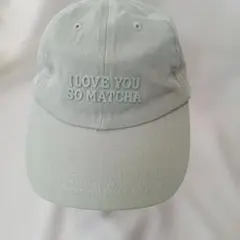 秋帽子/残1点/I LOVE YOU SO MATCHA/キャップ/愛言葉/美品