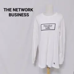 THE NETWORK ロンT 白 L スニーカーキルズ ウサギ刺繍長袖Tシャツのサムネイル
