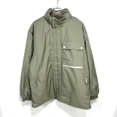 00s NIKE フリースアシンメトリー ジップジャケット カーキ y2k Lのサムネイル