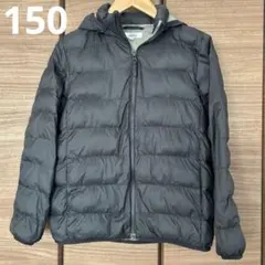 【しまむら】ブラック　フード付き　中綿ジャケット　150【CLOSSHI】
