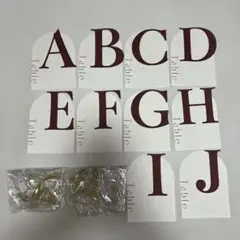 テーブルナンバーA〜J スタンド付き