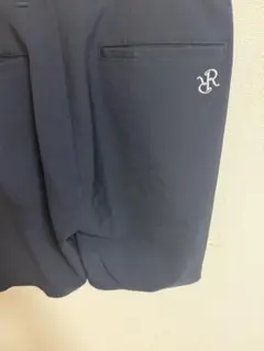 ネイビー パンツ ロゴ刺繍 Resurrection