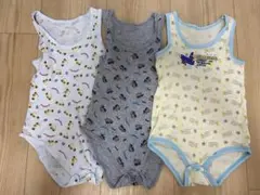 キャラクター柄肌着3枚セット ロンパース