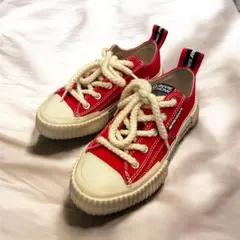 ウサビッチ キャンバスハイカットスニーカー キレネンコ 28 レッド 
