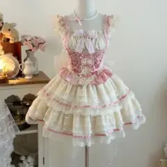 リズリサ ローズ パネル柄 ミニワンピース トップス 花柄 ロリータ
