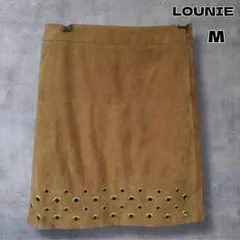＄ LOUNIE ルーニィ フェイクスウェードハトメ穴タイトスカート Mのサムネイル