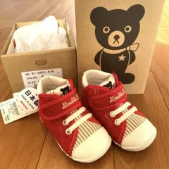新品未使用　ミキハウスダブルビー　ファーストシューズ