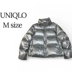 【UNIQLO】ウルトラライトダウン　シャイニーボリュームジャケット　グレー　M