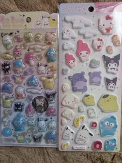 サンリオキャラクター うるちゅるポップシールなど２枚セット