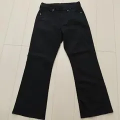 ブラック ブーツカットデニム　67cm