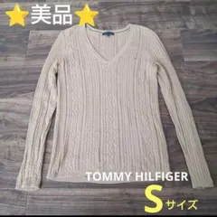 ❤お買得！❤TOMMY HILFIGER　ニット　キャメル　Sサイズ　Vネック