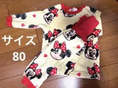 ディズニー　ミニー　もこもこパジャマ80