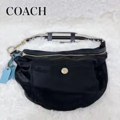COACH ブラック ショルダーバッグ