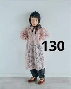 softcheese 花柄レースワンピース 130cm ピンク しまむら