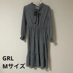 GRL チェックワンピース