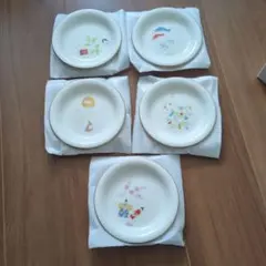 金彩 花柄 皿 5枚セット