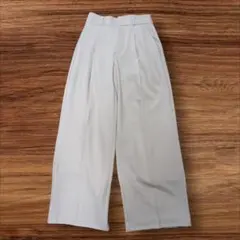 ​GU タックワイドパンツ ナチュラル Sサイズ 美品 ジーユー　PLM598