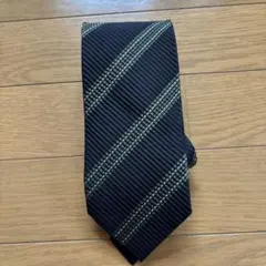 DKNY ストライプネクタイ ブラック/グリーンのサムネイル