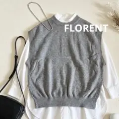 FLORANT グレー ノースリーブニットベスト